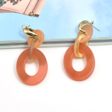 Wholesale hypoallergenic clip on jewelry acrylic resin new 2020 fall earrings